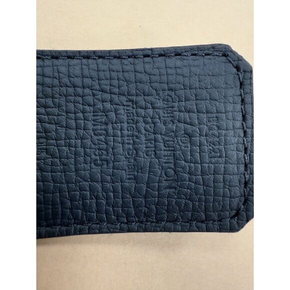 Louis Vuitton Blue Denim Heart Buckle Reversible Belt Made In Spain - Picture 6 of 11